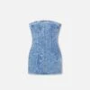 GOOD AMERICAN CRYSTAL STRAPLESS MINI DRESS | INDIGO1097 -GOOD AMERICAN STORE GFD447 I1097 1