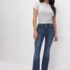 GOOD AMERICAN GOOD PETITE FLARE JEANS | BLUE004 -GOOD AMERICAN STORE GPF873T B004 SP24 0013