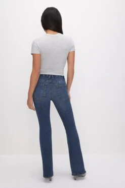 GOOD AMERICAN GOOD PETITE FLARE JEANS | BLUE004 10 GOOD AMERICAN GOOD PETITE FLARE JEANS | BLUE004 -GOOD AMERICAN STORE GPF873T B004 SP24 0052