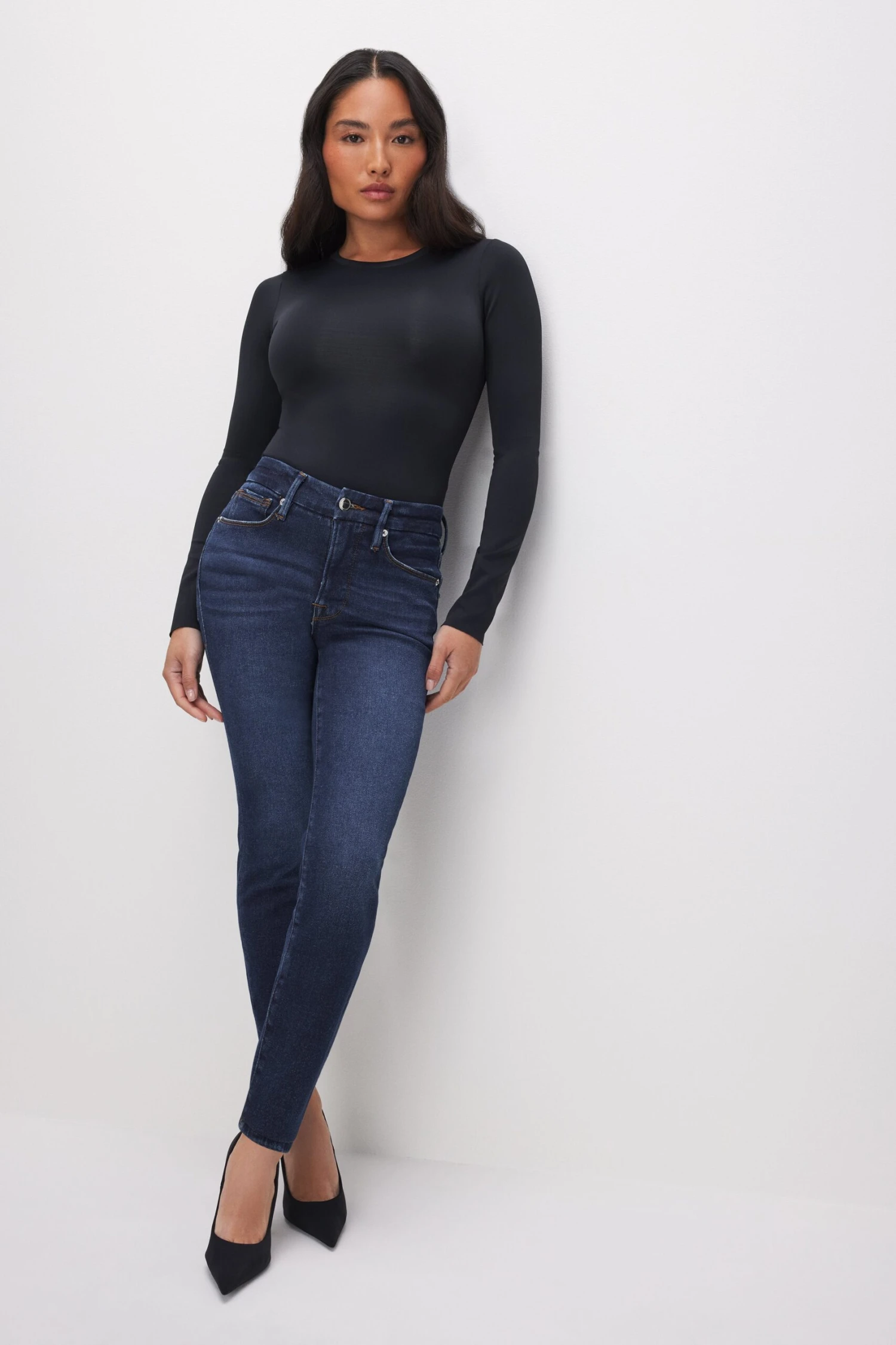 GOOD AMERICAN GOOD PETITE SKINNY JEANS | BLUE866 3 GOOD AMERICAN GOOD PETITE SKINNY JEANS | BLUE866
