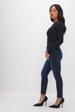 GOOD AMERICAN GOOD PETITE SKINNY JEANS | BLUE866 9 GOOD AMERICAN GOOD PETITE SKINNY JEANS | BLUE866 -GOOD AMERICAN STORE GPSK941ET B866 SP24 0042