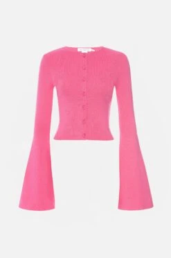 GOOD AMERICAN BELL SLEEVE KNIT CARDIGAN | BOUQUET001