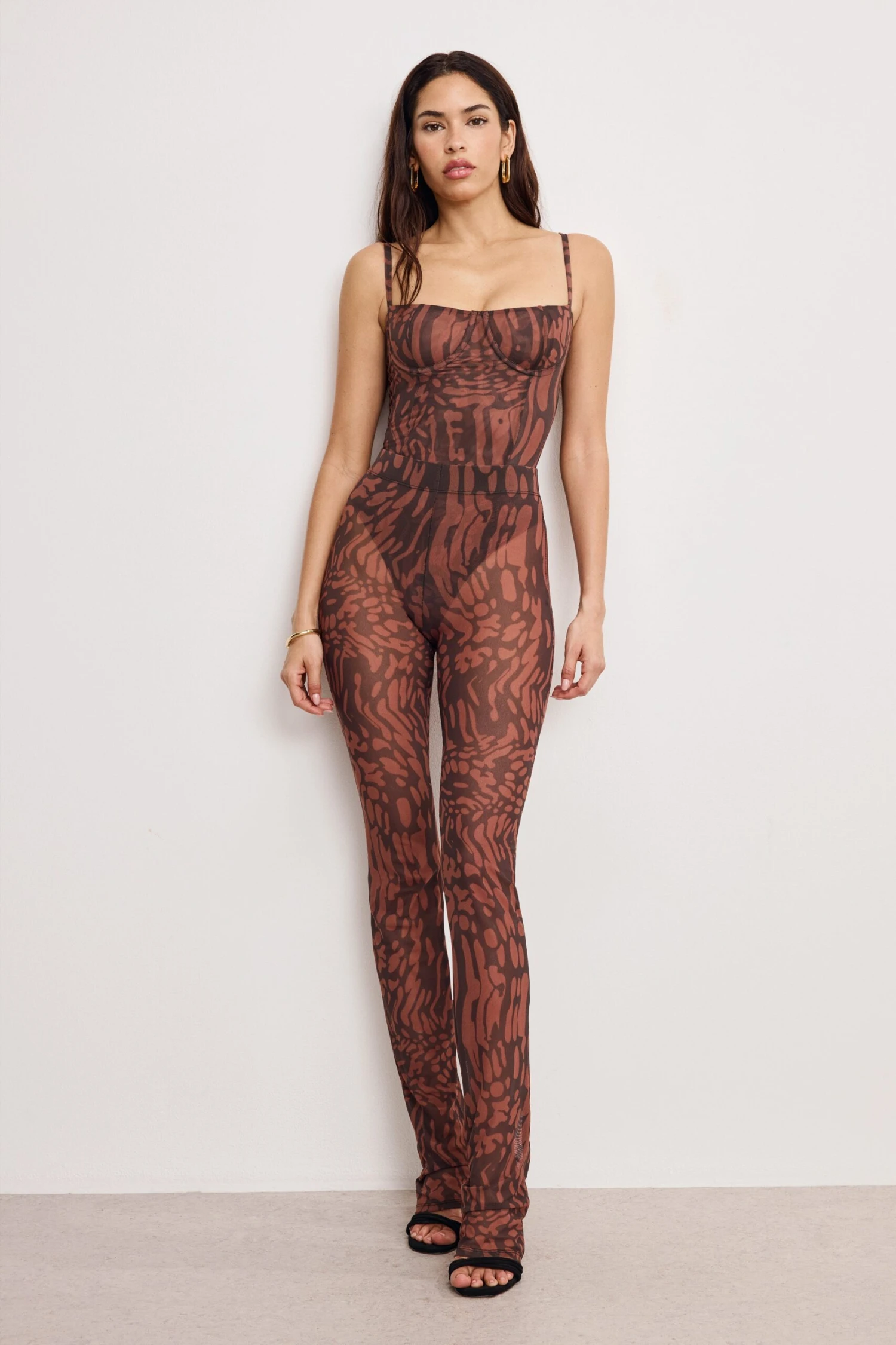 MESH MICRO BOOT LEGGINGS | JAVA WARPED LEOPARD001 3 MESH MICRO BOOT LEGGINGS | JAVA WARPED LEOPARD001