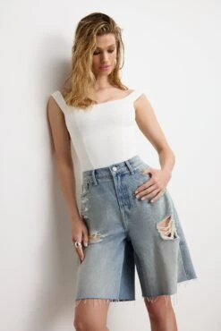 SCUBA CORSET BODYSUIT | CLOUD WHITE