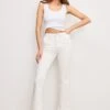 GOOD KICK FLARE JEANS | CLOUD WHITE 1 GOOD KICK FLARE JEANS | CLOUD WHITE -GOOD AMERICAN STORE H 250219 03 GHRKFL144PS CLW1 A 0375
