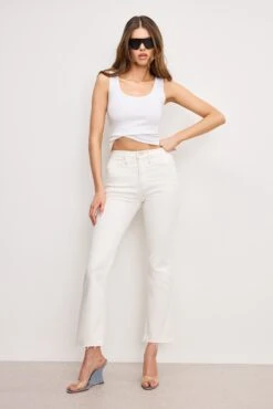 GOOD KICK FLARE JEANS | CLOUD WHITE