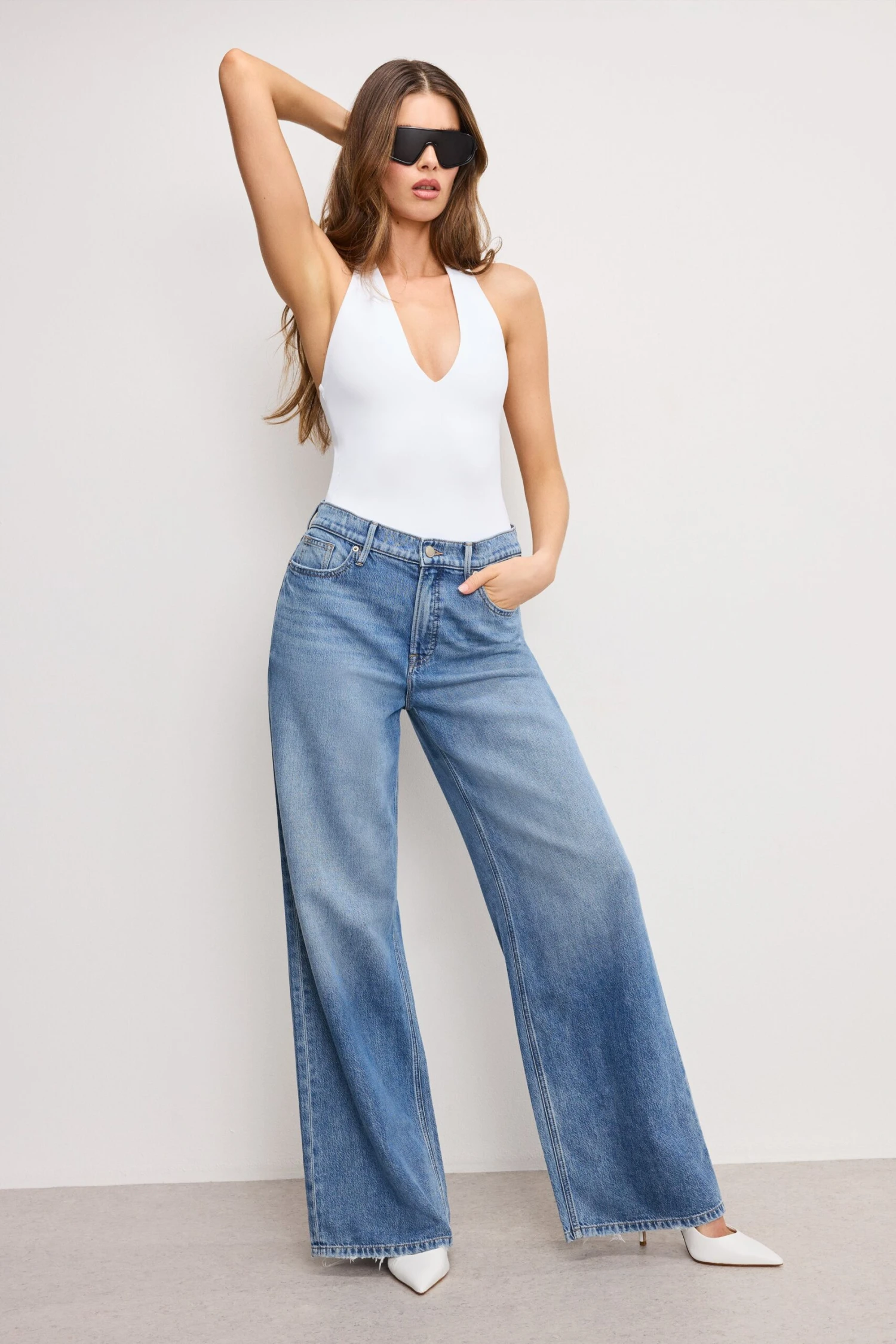 SCUBA HALTER V NECK BODYSUIT | WHITE001 5 SCUBA HALTER V NECK BODYSUIT | WHITE001 - Image 3