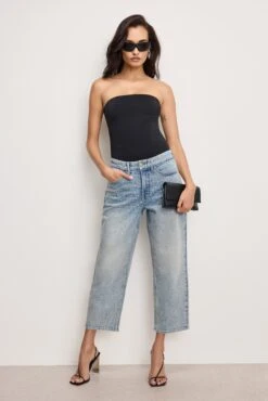 GOOD 90S CROPPED RHINESTONEJEANS | INDIGO908
