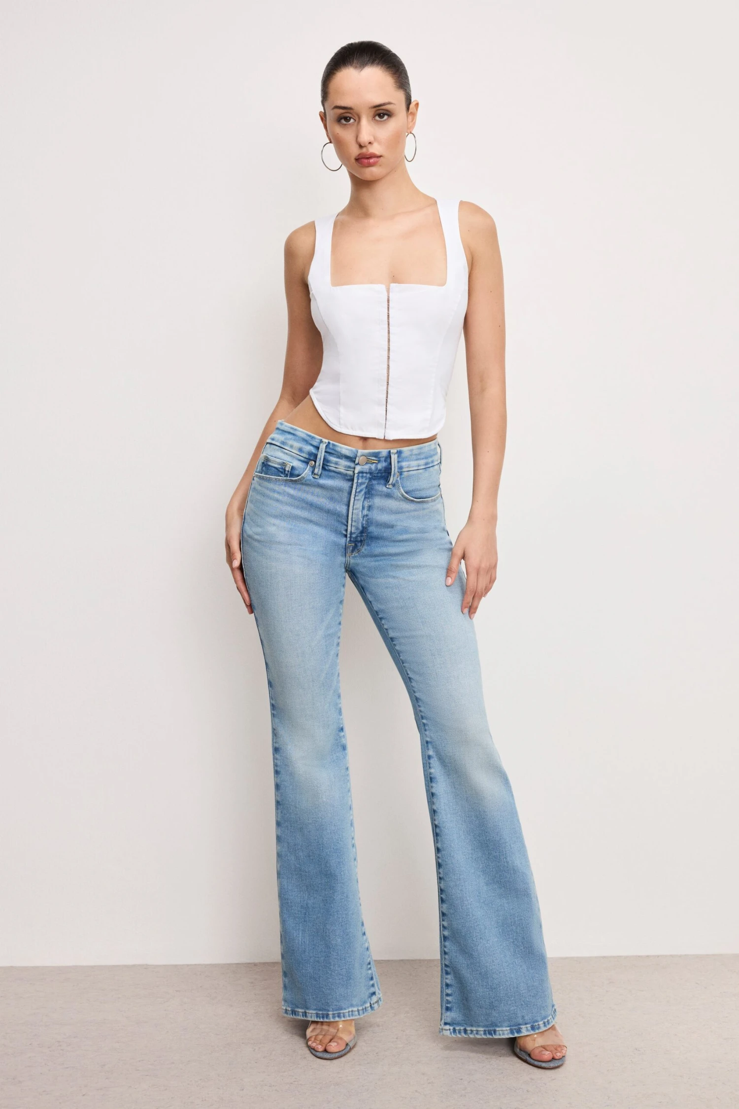 GOOD AMERICAN DOLLY POPLIN BUSTIER | WHITE001 4 GOOD AMERICAN DOLLY POPLIN BUSTIER | WHITE001 - Image 2