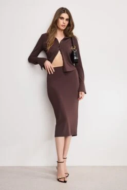 GOOD AMERICAN MATTE JERSEY MIDI PENCIL SKIRT | BARK003 13 GOOD AMERICAN MATTE JERSEY MIDI PENCIL SKIRT | BARK003 -GOOD AMERICAN STORE H 250513 34 GKB0104 BK03 A 4261