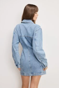 GOOD AMERICAN BARREL LONG SLEEVE MINI DRESS | INDIGO911 13 GOOD AMERICAN BARREL LONG SLEEVE MINI DRESS | INDIGO911 -GOOD AMERICAN STORE H 250604 01 KEY GFD382LW I911 A 0147