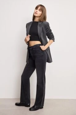 GOOD AMERICAN SOFT TECH GOOD TRUE STRAIGHT JEANS | BLACK343 -GOOD AMERICAN STORE H 250604 24 GNST960BT K343 A 3173