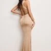 SATIN LACE UP MAXI DRESS | BRONZE 1 SATIN LACE UP MAXI DRESS | BRONZE -GOOD AMERICAN STORE H 250226 26 GDW0255 BRNZ A 3608