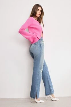 GOOD AMERICAN THE KHLOÉ JEAN | INDIGO1017 -GOOD AMERICAN STORE H 250513 28 KEY GKHLODKH156SSI I1017 A 3595