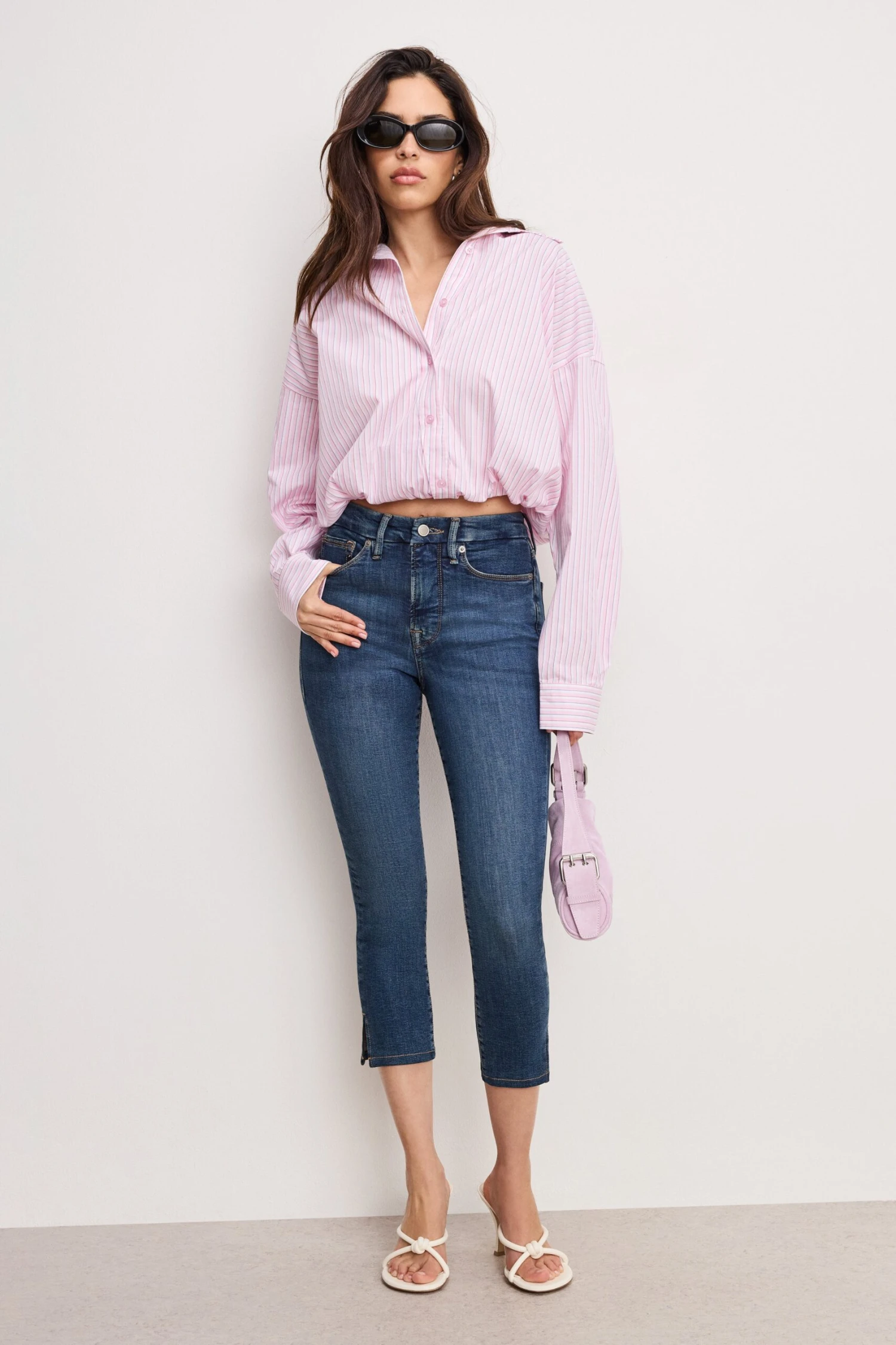 GOOD AMERICAN POPLIN BUBBLE SHIRT | CANDY STRIPE001 5 GOOD AMERICAN POPLIN BUBBLE SHIRT | CANDY STRIPE001 - Image 3