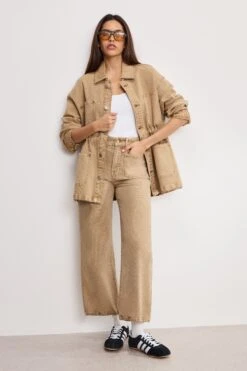 GOOD AMERICAN CANVAS JACKET | GOOD KHAKI001 -GOOD AMERICAN STORE H 250501 24 KEY GFD340 GK01 A 3881