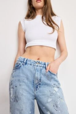 GOOD AMERICAN GOOD EASE JEANS | INDIGO1002 -GOOD AMERICAN STORE H 250513 01 GEASPSPL024S I1002 A 0071