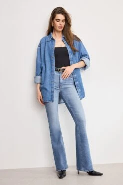 GOOD AMERICAN OVERSIZED DENIM SHIRT | INDIGO1024 -GOOD AMERICAN STORE H 250513 06 GFD471 I1024 A 0574