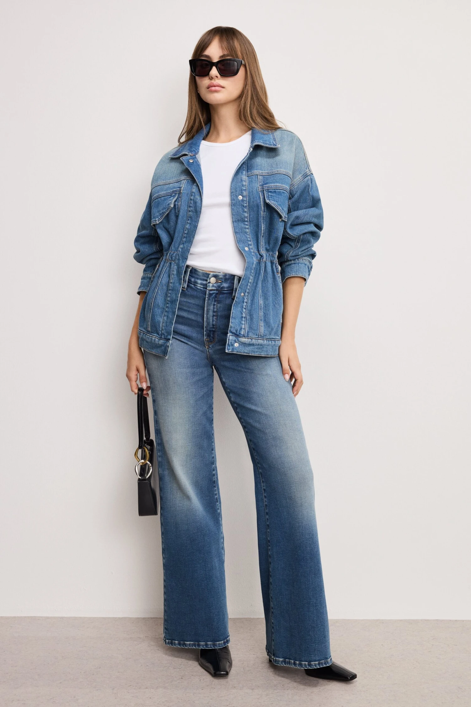 GOOD AMERICAN BARREL SLEEVE DENIM JACKET | INDIGO912 4 GOOD AMERICAN BARREL SLEEVE DENIM JACKET | INDIGO912 - Image 2