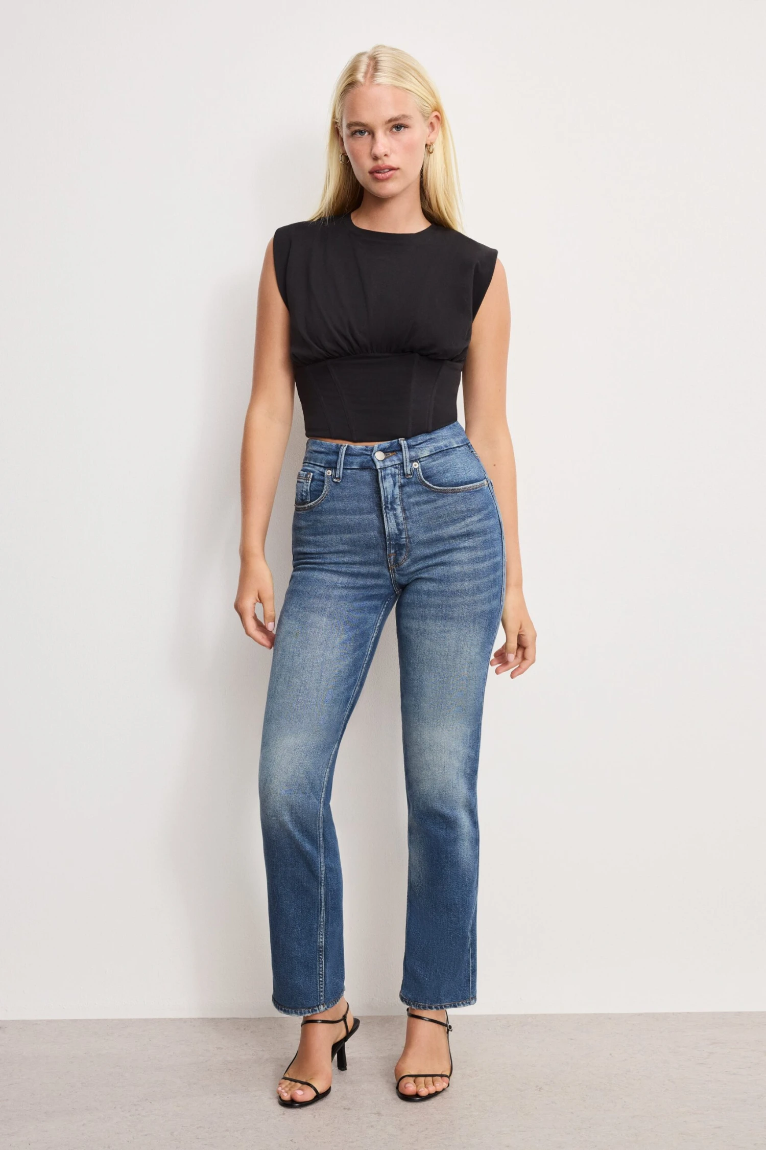 GOOD AMERICAN SLEEVELESS CORSET TOP | BLACK001 4 GOOD AMERICAN SLEEVELESS CORSET TOP | BLACK001 - Image 2