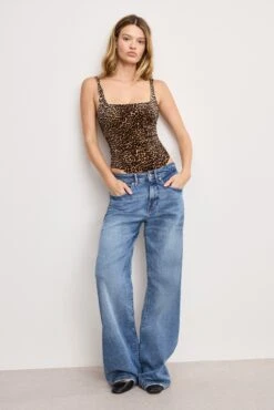 GOOD AMERICAN VELVET MODERN TANK BODYSUIT | MINI LUCKY LEOPARD -GOOD AMERICAN STORE H 250714 28 KEY GB0677 MLKL A 3766 986d27d3 fdf4 4f4a 9b89 7614354ff306