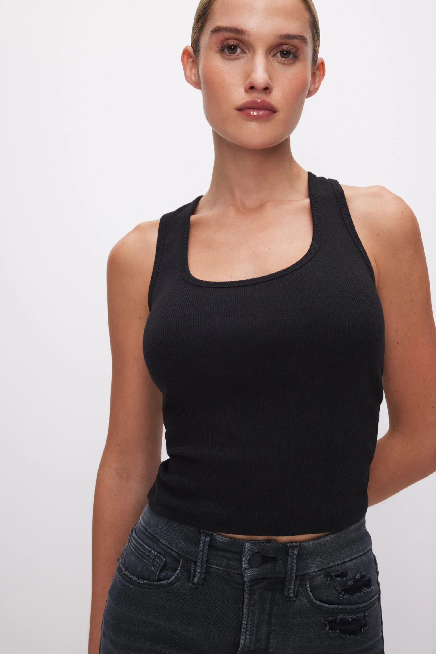 MICRO RIB TANK TOP | BLACK001 3 MICRO RIB TANK TOP | BLACK001