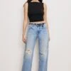 GOOD AMERICAN GOOD RELAXED STRAIGHT JEANS | INDIGO887 -GOOD AMERICAN STORE M 250129 20 GRST156S I887 A 0022