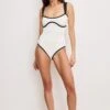 COMPRESSION SWEET HEART ONE PIECE | CLOUD WHITE -GOOD AMERICAN STORE M 250204 06 GSW1287 CLW1 A 0747