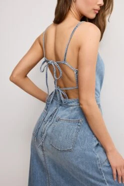 LITE LINEN DENIM MIDI DRESS | INDIGO794 6 LITE LINEN DENIM MIDI DRESS | INDIGO794 -GOOD AMERICAN STORE M 250219 27 GFD386 I794 A 3148