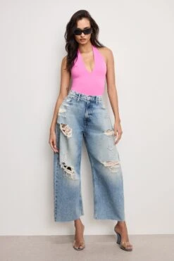 GOOD AMERICAN GOOD EXTREME BARREL JEANS | INDIGO965