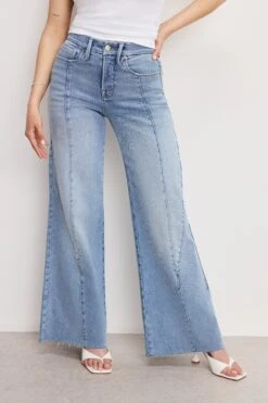 GOOD AMERICAN GOOD PETITE PALAZZO JEANS | INDIGO957 -GOOD AMERICAN STORE M 250320 16 GPPMSD15T I957 P 0097