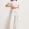 LITE LINEN PANTS | CLOUD WHITE -GOOD AMERICAN STORE M 250328 02 GFD227 CLW1 0030