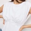GOOD AMERICAN SLEEVELESS CORSET TOP | WHITE001 -GOOD AMERICAN STORE M 250501 07 GT0664 W001 A 0869
