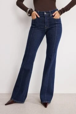 GOOD AMERICAN GOOD LEGS FLARE JEANS | INDIGO983