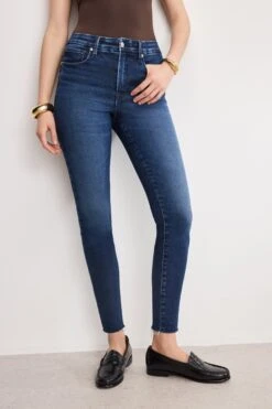 GOOD AMERICAN SOFT TECH GOOD LEGS SKINNY JEANS | INDIGO1068