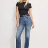GOOD AMERICAN GOOD ICON STRAIGHT ANKLE JEANS | INDIGO1082