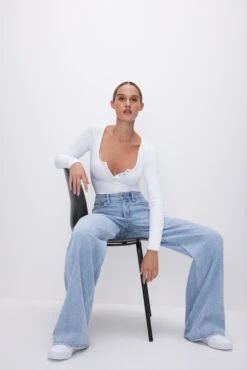 GOOD AMERICAN GOOD SKATE WIDE LEG JEANS | INDIGO634 16 GOOD AMERICAN GOOD SKATE WIDE LEG JEANS | INDIGO634 -GOOD AMERICAN STORE M 231106 36 GSKT802T I634 SP24 A 0072