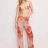 GAUZE MESH WIDE LEG | MAUVE TROPICAL HIBISCUS001 -GOOD AMERICAN STORE M 250218 19 GSW0548 MTH1 A 2280