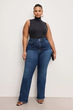 GOOD AMERICAN SOFT TECH GOOD CLASSIC SLIM BOOTCUT JEANS | INDIGO511 -GOOD AMERICAN STORE M 250225 05 GCLBCH960T I511 C 0567