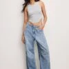LITE LINEN DENIM PARACHUTE PANTS | INDIGO794
