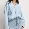 GOOD AMERICAN DENIM SHIRT DRESS | INDIGO795 1 GOOD AMERICAN DENIM SHIRT DRESS | INDIGO795 -GOOD AMERICAN STORE M 250226 32 GFD269 I795 A 4486