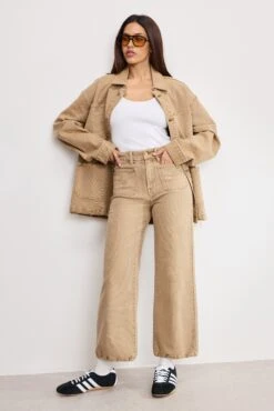 GOOD AMERICAN PALAZZO CROPPED PANTS | GOOD KHAKI001 11 GOOD AMERICAN PALAZZO CROPPED PANTS | GOOD KHAKI001 -GOOD AMERICAN STORE M 250501 25 GFD430 GK01 A 4013