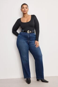 GOOD AMERICAN SOFT TECH GOOD TRUE STRAIGHT JEANS | INDIGO572 22 GOOD AMERICAN SOFT TECH GOOD TRUE STRAIGHT JEANS | INDIGO572 -GOOD AMERICAN STORE M 250710 21 GNST960T I572 2565