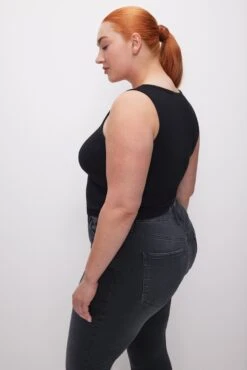 MICRO RIB TANK TOP | BLACK001 14 MICRO RIB TANK TOP | BLACK001 -GOOD AMERICAN STORE T 231115 34 GT0281V K001 SP24 C 0037